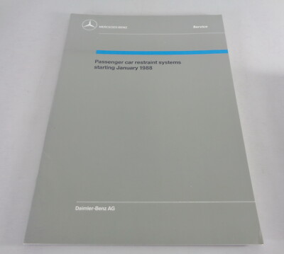 Workshop Manual Innovations Mercedes Benz Car restraint systems from 01/1988