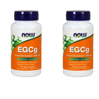 NOW Foods EGCg 400mg 2X90 or 1X180 caps Green Tea Extract Free Radical Scavenger