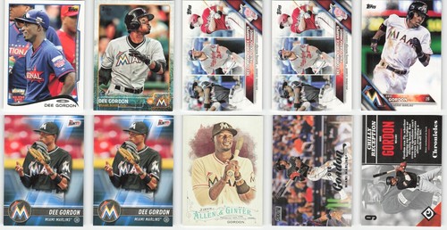 (50) Dee Gordon Lot MLB Baseball Cards Collection - Picture 5 of 12