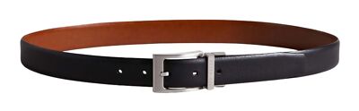 Ted Baker KARMER Reversible Leather Belt W90 Gürtel Black schwarz Neu