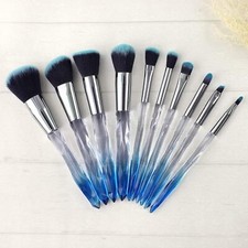10 Pieces Basic Makeup Brushes Professional Premium Synthetic Cute Make Up Tools