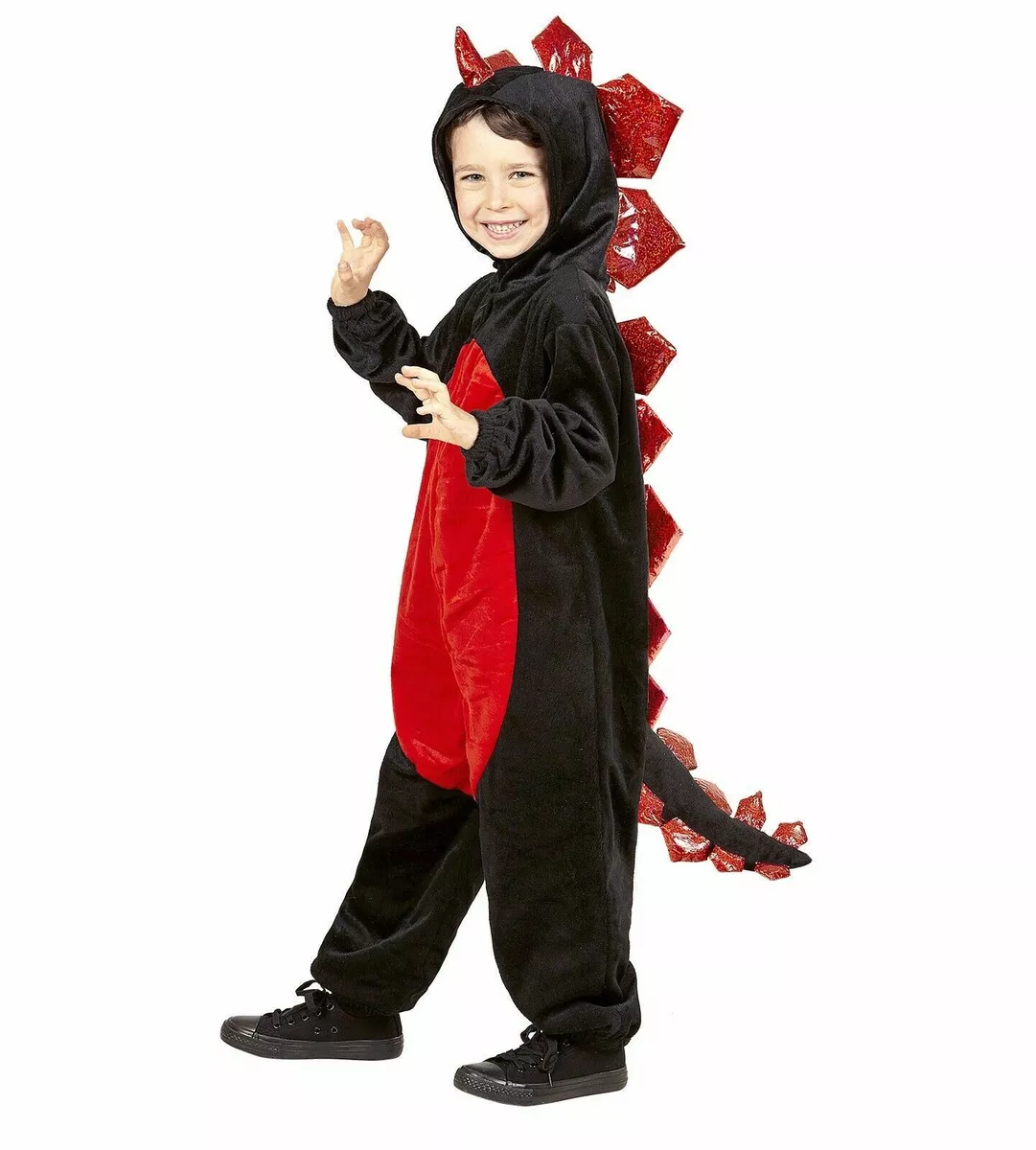 VESTITO DRAGO NERO DRAGHETTO BAMBINO 5 7 ANNI WIDMANN CARNEVALE eBay