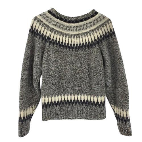 Suéter Pullover Vintage Fair Isle Lana Virgen Talla Grande - Imagen 1 de 8