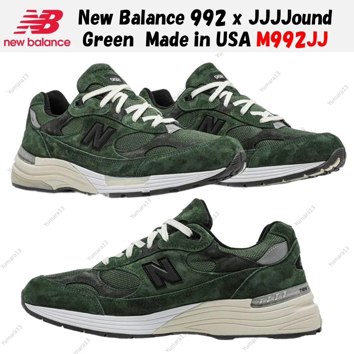 New Balance JJJJound x 992 Made in USA Mossy Green for sale | eBay