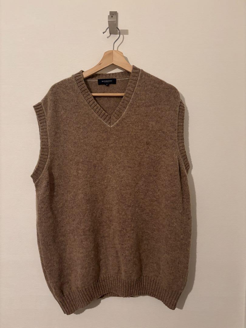 Burberry Beige Knit Vest Size 9 - New Condition, Stylish Knitwear