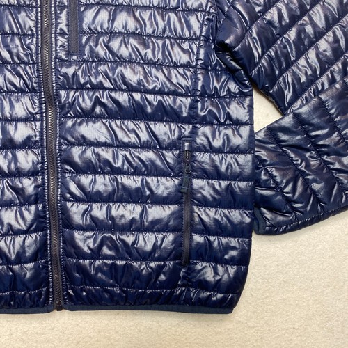 J. Crew Puffer Primaloft Men's L Blue Glossy 3 In 1 System Full Zip Packable - Picture 3 of 13