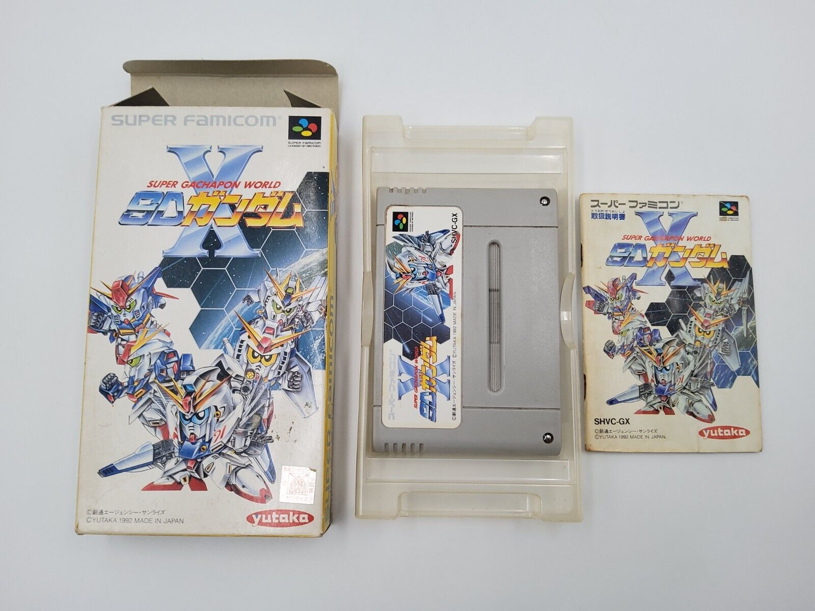 Super Gachapon World : SD Gundam X Super Famicom Nintendo SFC SNES Boxed