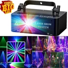 Animation RGB LED Laser Projector Beam DMX Disco dj Stage Light Party Full Color