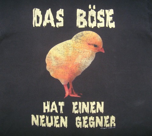 Das Böse Hateinen Neuen Gegner( Evil Has a New Enemy) vintage t-shirt size L - Picture 11 of 11