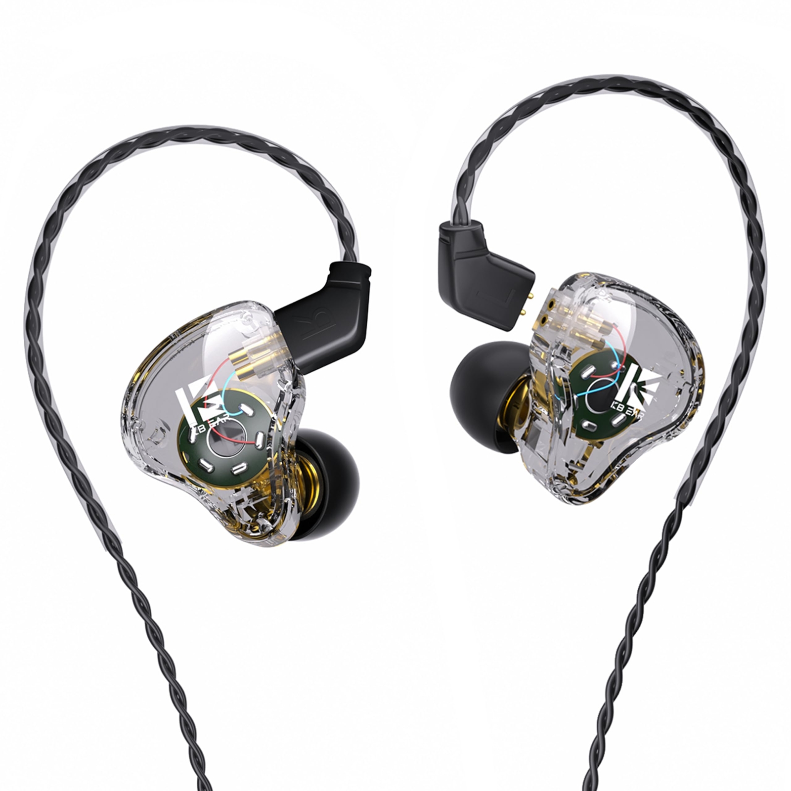 YINYOO KBEAR KS1 Wired Bass Earbuds with Clear Stereo Sound