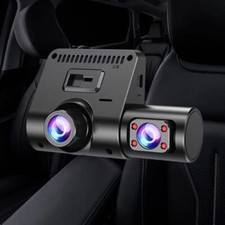 Three-lens driving recorder inside the car, front and rear, HD 1080P wide angle