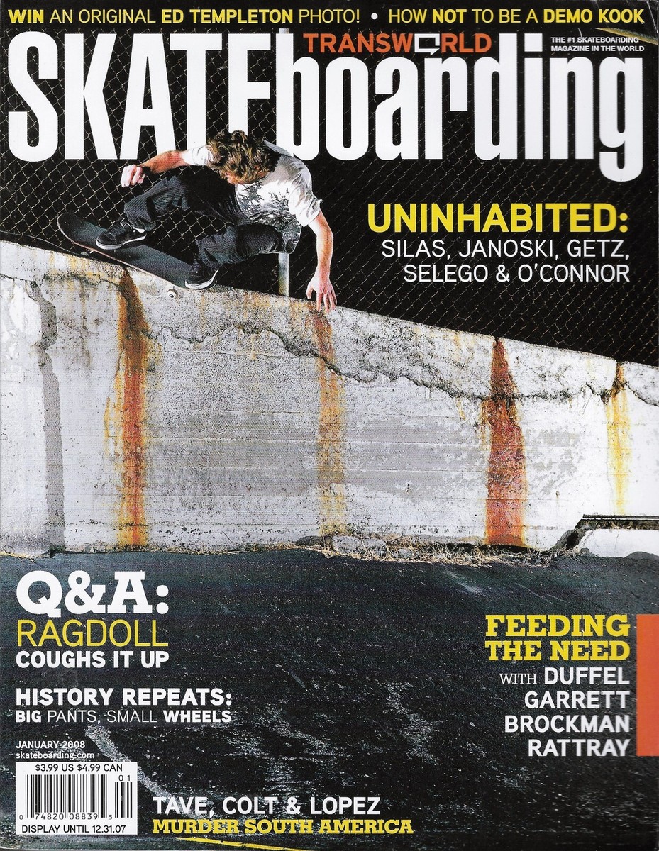 Transworld Skateboarding Magazine / Volume 26 / #01 / Jan 2008 | eBay