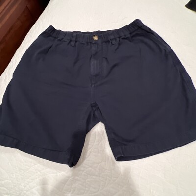 Chubbies Short Men s Extra Large The Fleets Casual Chino 7  Inseam Navy Blue