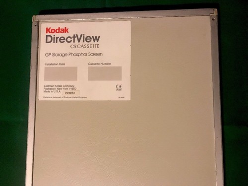 CASSETTE Kodak DirectView CR 14x14 pulgadas, pantalla GP - Imagen 1 de 2