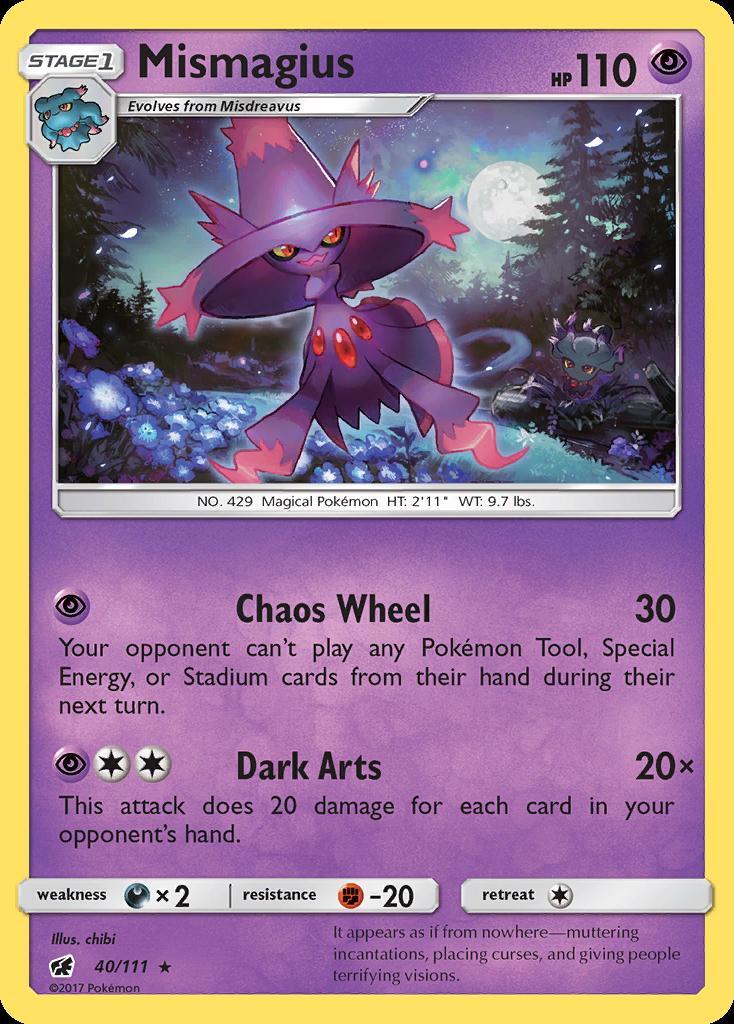 Pokemon Mismagius (40/124) Crimson Invasion LP