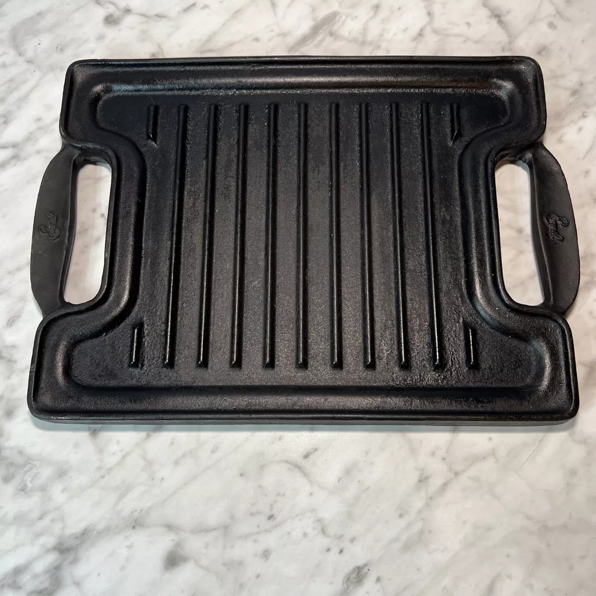 Emeril's Cast Iron Heavy Grill & Griddle 14” x 10” Stove Top