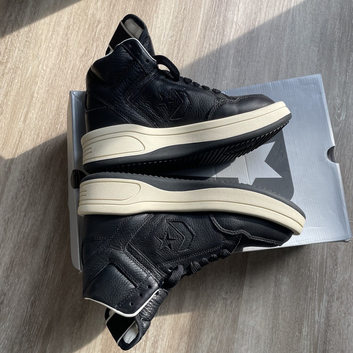 Size 7 - Rick Owens x Converse DRKSHDW TURBOWPN Mid Black Cloud 