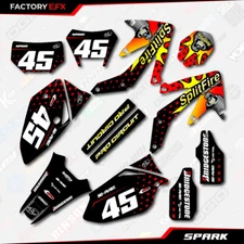 Red Spark Racing Graphics Kit fits Honda Crf450X 05-18 Crf 450X 450X