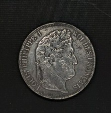 Vera Falsa Moneta 5 Franchi Luigi Filippo 1847