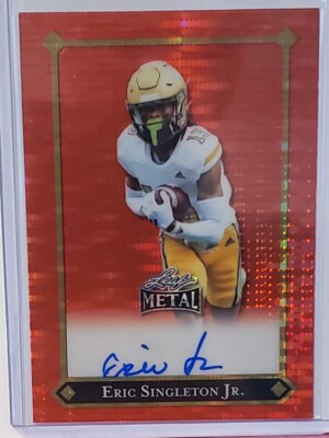 Eric Singleton Jr 2025 Leaf Metal RED PULSAR Auto Autograph #2/3