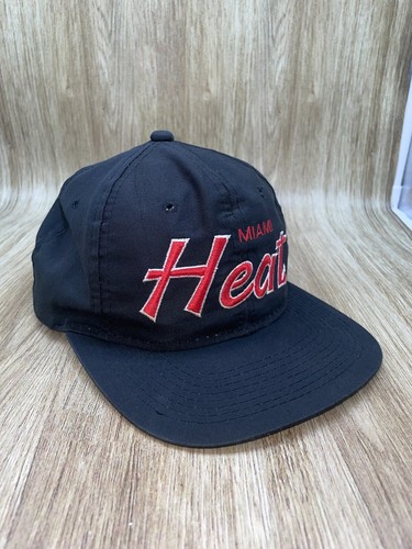 Vintage Miami Heat Sports Specialties Embroidered Snap Back Hat Used - Picture 8 of 11