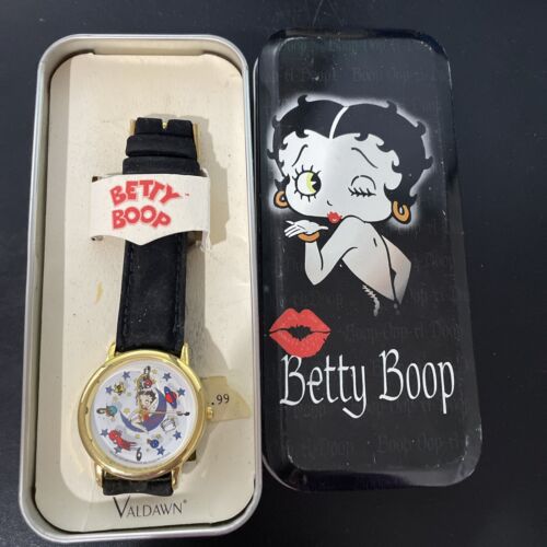 Montre en cuir Betty Boop Valdawn, neuve dans son étain - Photo 1 sur 7