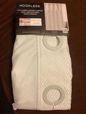 hookless shower curtain with liner 3-in-1 color Aqua