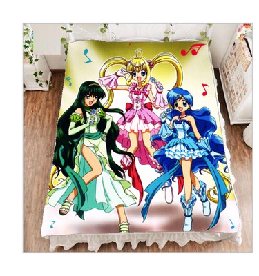 Anime Bed Sheet Mermaid Melody Pichi Pichi Pitch Fleece Blanket 200x150cm Warm Ebay