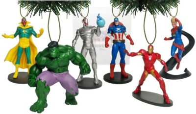 DISNEY AVENGERS  AGE OF ULTON 6 Pc. ORNAMENT SET NEW