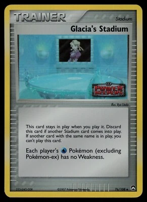 Glacia's Stadium - 76/108 - Pokemon Card Ex Power Keepers Reverse Holo - NM - Photo 1/2