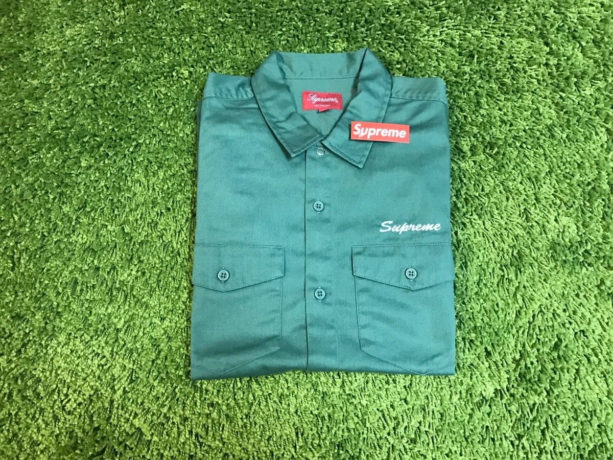 Supreme F/W 2017 Waste Work Shirt (Orange Green Purple) Box Logo