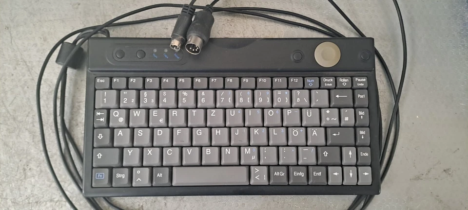 DIN Tastatur Mini PS/2 Electrone Americas KB-9003-DE DIN / AT + PS2 QWERTZ - Bild 2 von 4