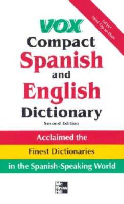 Vox Compact Spanish And English Dictionary - Vinyl Bound By Vox - GOOD
