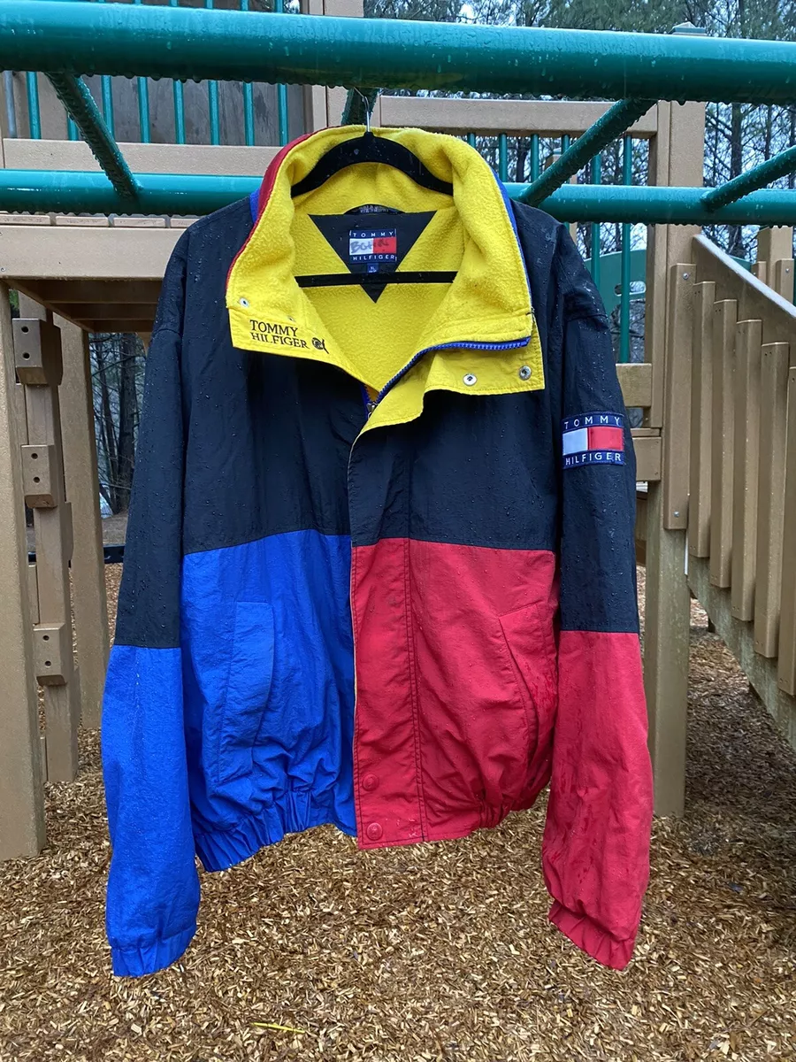 Vintage 1990s Tommy Hilfiger Big Block Ski Snowboarding jacket eBay