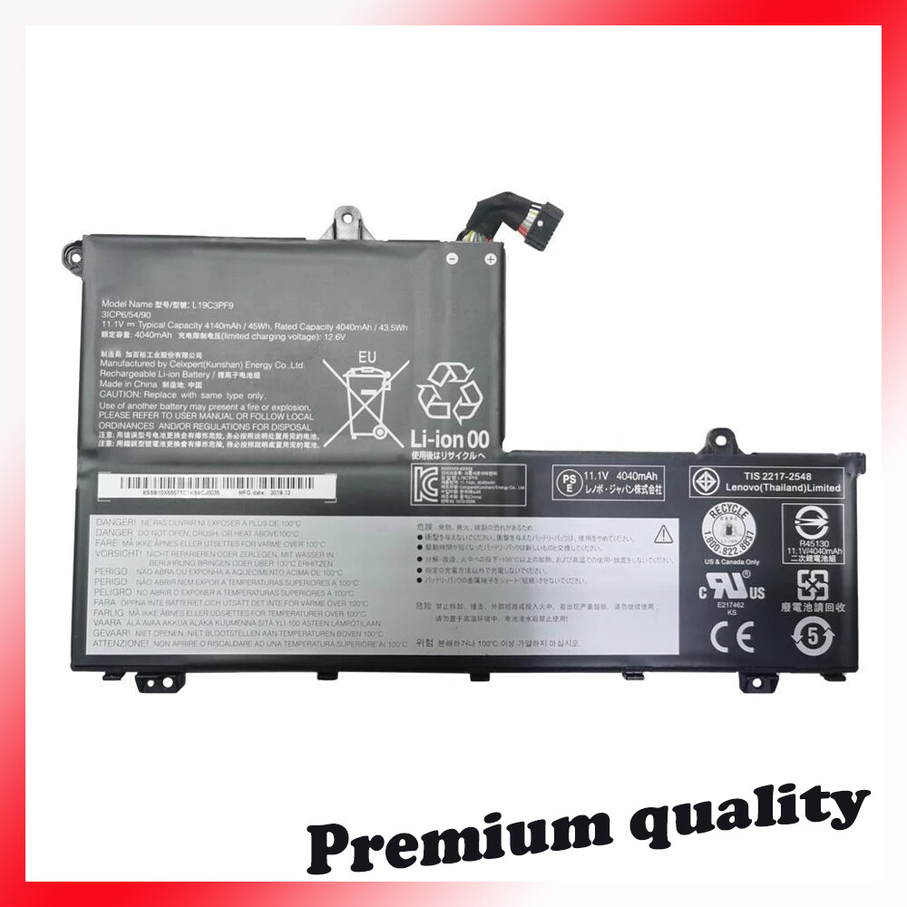 L19C3PF1 L19M3PF1 L19M3PF9 L19C3PF9 Batterie pour Lenovo ThinkBook 14-IML 14-IIL 15-IML 15-IIL 2020 G1 Gen 1 20RV 20SL 20RW L19L3PF8 L19M3PF2 5B10X55572 5B10W67364 5B10X55569 5B10X55570 20SM002LGE