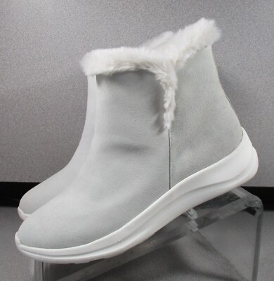 7852631 LSPBT50 MOLLIE WOMENS SHOE 7 M WHITE SUEDE PULL ON JOHNSTON&MURPHY