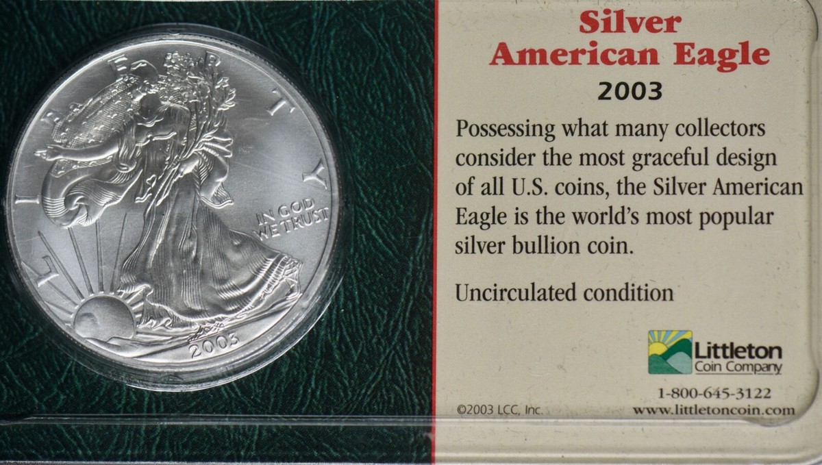 2003 American Silver Eagle - Uncirculated - Littleton Coin Company