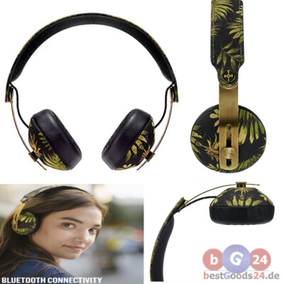Kopfhörer House of Marley Rise BT   Design  Palm & Gold   Bluetooth On-Ear NEU