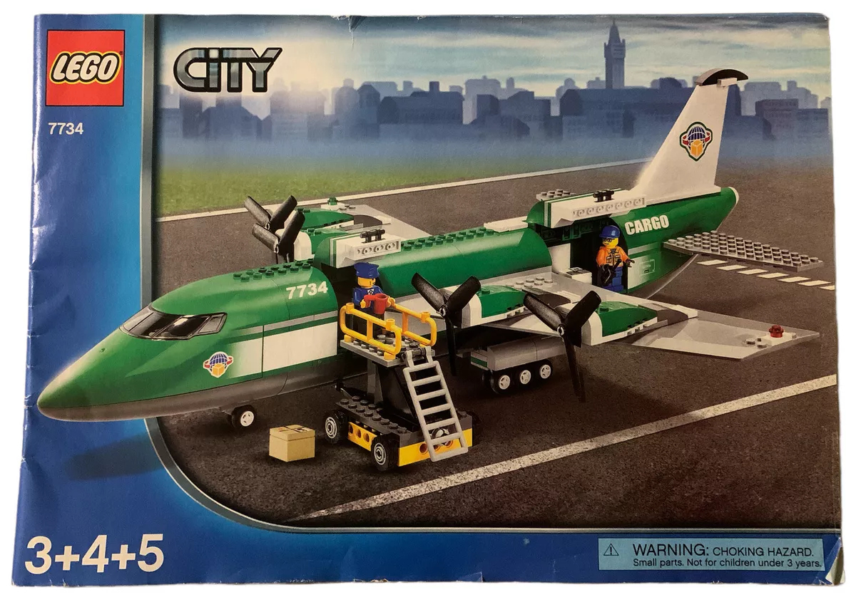 kindben essens glemme LEGO City Series Cargo Plane # 7734 *3+4+5 Manual Only* | eBay