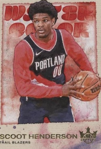 Scoot Henderson 2023-24 Panini Court Kings RC PSA 10 #75 Trail 