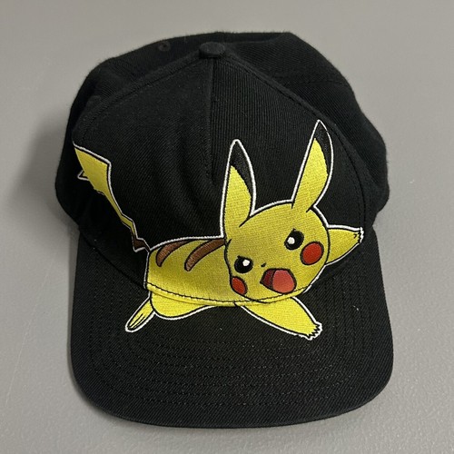 Pokemon Pikachu Mütze Cap Snapback 2014 Nintendo Schwarz/Gelb Game Freak