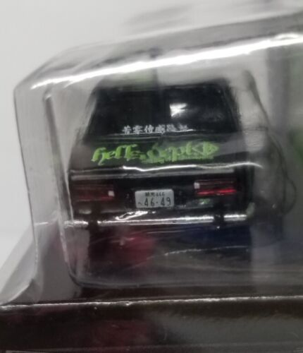 Greenlight 1:64 Hells Dept King Of Customs Datsun Black & Green Version NEW - Picture 5 of 7