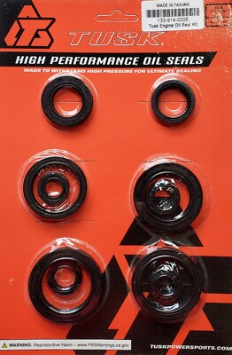 Tusk Engine Oil Seal Kit Set Seals Honda Trx450R 2004-2005 Crank (05)