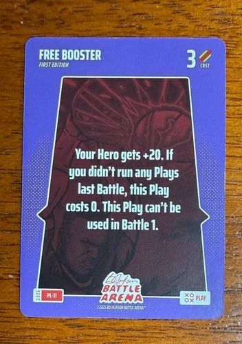 2026 Bo Jackson Battle Arena Free Booster 1st Edition Play Card SSP #PL-11