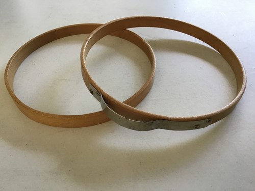 Vtg 5" Princess Bow Spring Wood Embroidery Hoop Circle No Felt USA - Picture 6 of 6