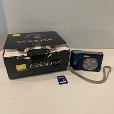 Nikon Coolpix L18 BLUE Digital Camera 8MP 3X with Box SD Card READ PLEASE