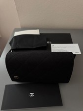 Chanel ORIGINAL NEW Black Sunglasses / Eyeglasses Case Soft  Cloth Papers