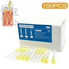 100pcs/box Dental Endo Irrigation Needle Tip 30GA End-Closed Side Hole Endo