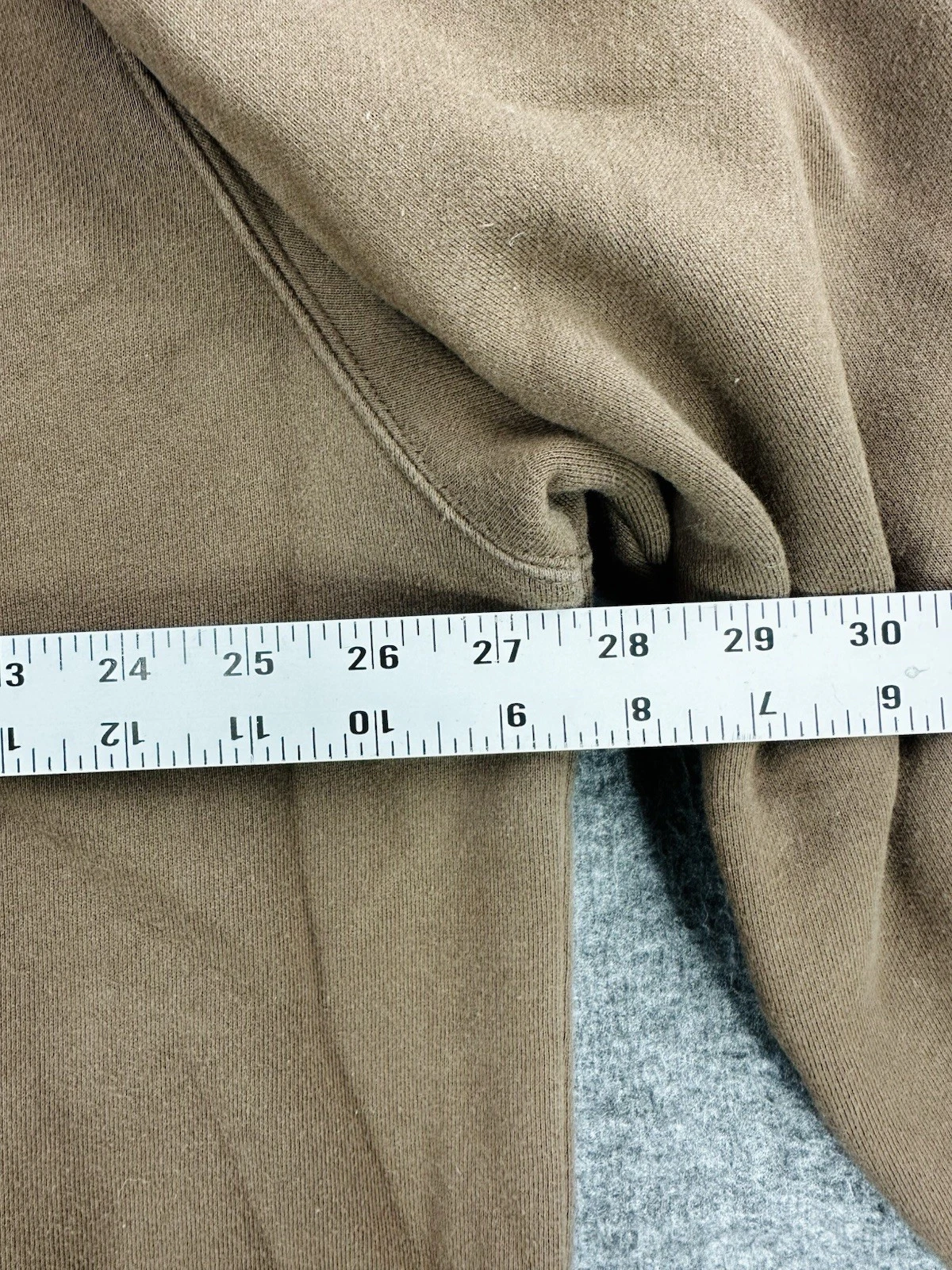 Fear Of God Essentials Felpa con Cappuccio Uomo XL Marrone Spellout Pullover