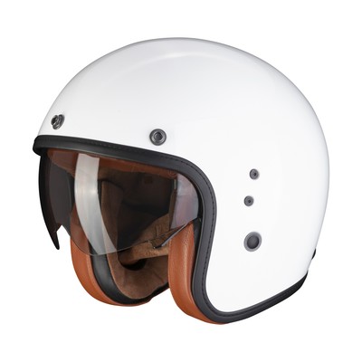 Scorpion open face helmet Belfast Evo Luxe white size: S ECE 22.06